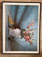 Bloemstuk in lijst, Antiek en Kunst, Kunst | Schilderijen | Klassiek, Ophalen