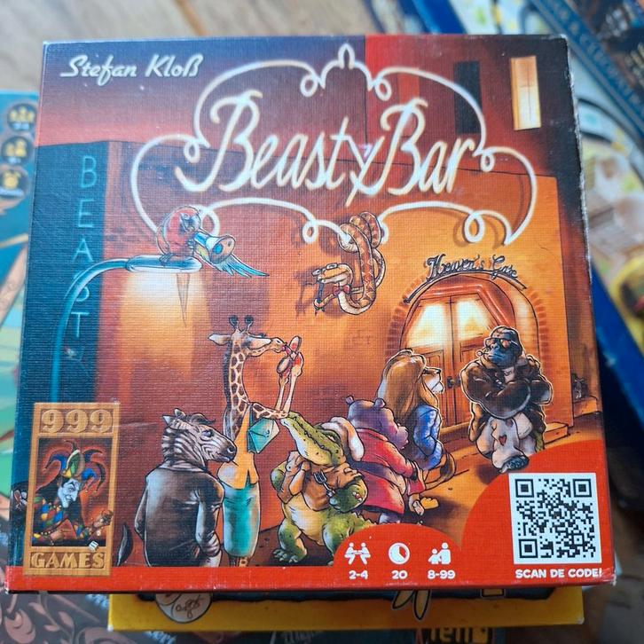 Beast Bar Bordspel, Hobby en Vrije tijd, Gezelschapsspellen | Bordspellen, Zo goed als nieuw, Een of twee spelers, Drie of vier spelers
