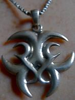 Zilveren 925 zilver kettinghanger van mooi bewerkt tribal, Verzenden, Nieuw, Zilver, Zilver