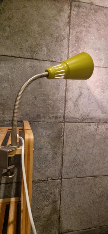 Groene Bureaulamp met Klem vintage ikea  beschikbaar voor biedingen