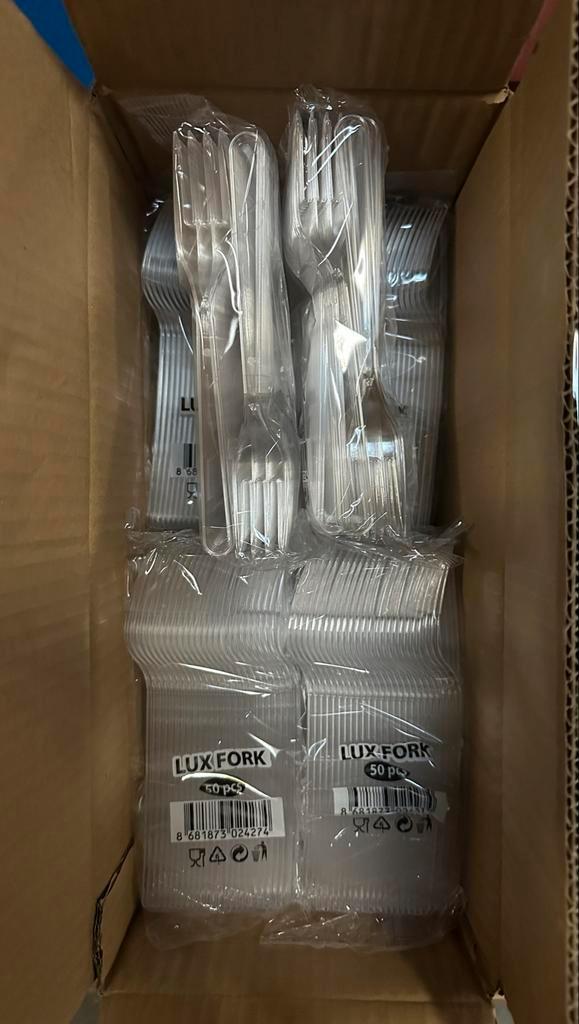 Plastic Lepels & Vorken Wegwerp Nieuw in Verpakking, Huis en Inrichting, Keuken | Bestek, Nieuw, Kunststof, Ophalen of Verzenden