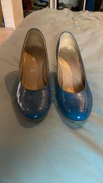 Kobaltblauwe glimmende pumps van Gabor mt 40, Kleding | Dames, Schoenen, Ophalen, Zo goed als nieuw, Blauw