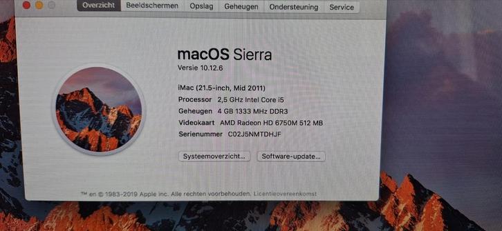 iMac 21.5-inch (Mid 2011) - Goed Onderhouden!, Computers en Software, Apple Desktops, Gebruikt, iMac, HDD, 2 tot 3 Ghz, 4 GB, Ophalen of Verzenden