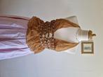 Maria intscher 100% zijden top, Verzenden, Beige, Nieuw, Zonder mouw