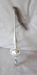 Oude Kerstboompiek / Piek 01 met pluim, witte stippen 29 cm, Diversen, Kerst, Ophalen of Verzenden