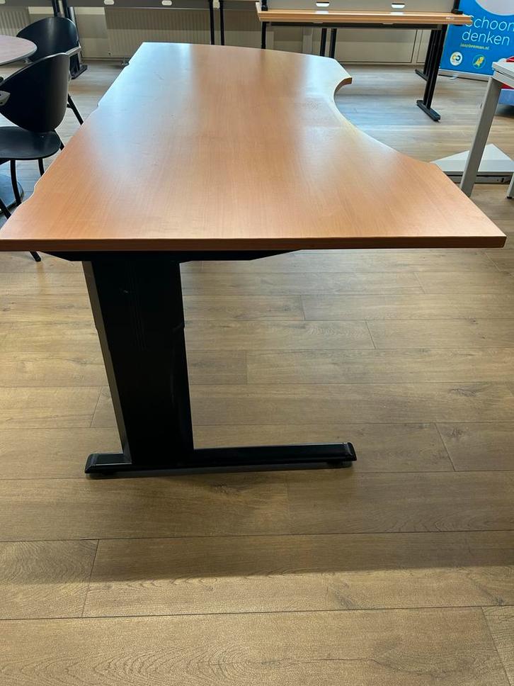 Bureau met ladeblok, Huis en Inrichting, Bureaus, Gebruikt, Bureau, In hoogte verstelbaar, Ophalen