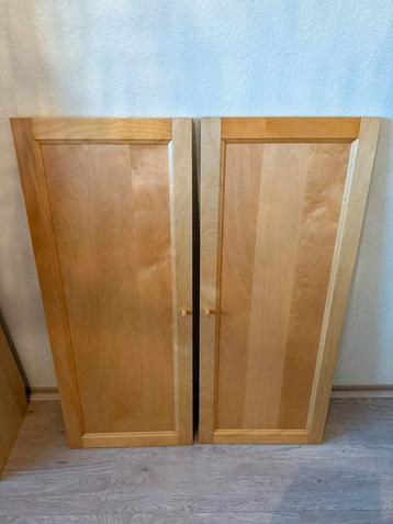Kastdeurtjes (berken) Oxberg voor IKEA Billy 80 cm