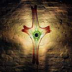 Vintage Val Saint Lambert kristalglazen wandlamp., Ophalen of Verzenden