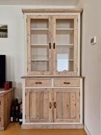 Massief houten buffetkast (twee delen) van Old Inn wonen, Huis en Inrichting, Kasten | Buffetkasten, Ophalen, Gebruikt, 25 tot 50 cm