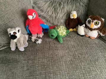 Kleine dieren knuffels pluche knuffel per stuk €2 beschikbaar voor biedingen