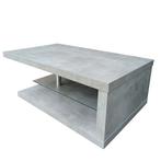 Salontafel betonlook met glas, licht & wieltjes, Huis en Inrichting, Tafels | Salontafels, Ophalen, 100 tot 150 cm, 50 tot 100 cm