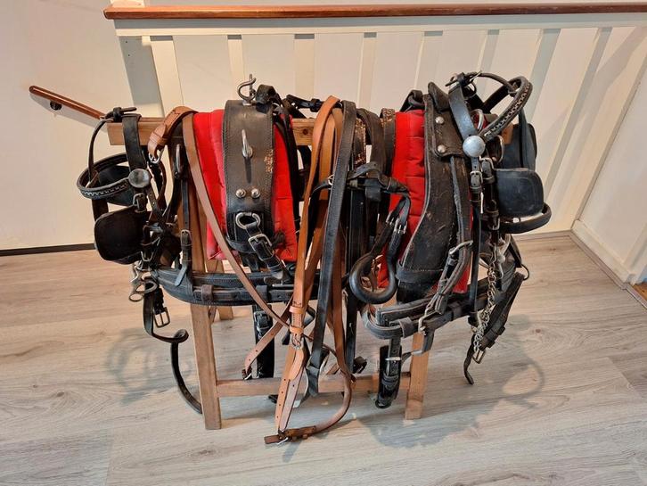 Minishetlander tweespan mentuig, Dieren en Toebehoren, Paarden en Pony's | Hoofdstellen en Tuigage, Gebruikt, Overige soorten