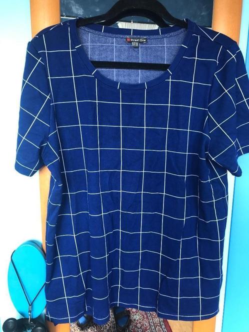 leuk blauw geruit tuniekje Street one 42/44 zgan, Kleding | Dames, Blouses en Tunieken, Zo goed als nieuw, Maat 42/44 (L), Blauw