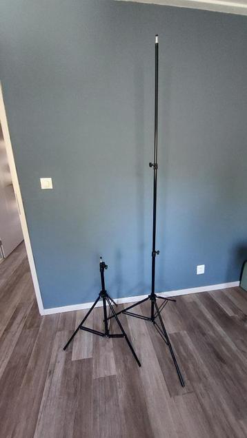 statief (2x)met lampen en softbox beschikbaar voor biedingen