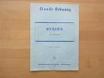 Syrinx Claude Debussy, pour flute seule (Hubert Barwahser), Dwarsfluit of Piccolo, Klassiek, Ophalen of Verzenden, Zo goed als nieuw
