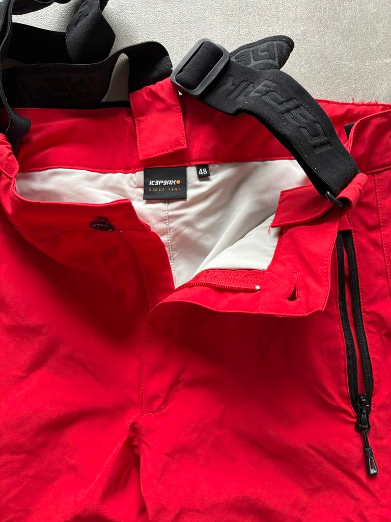 Icepeak Ski Broek Rood Maat 48, Ophalen of Verzenden, Zo goed als nieuw, Maat 42/44 (L), Broek