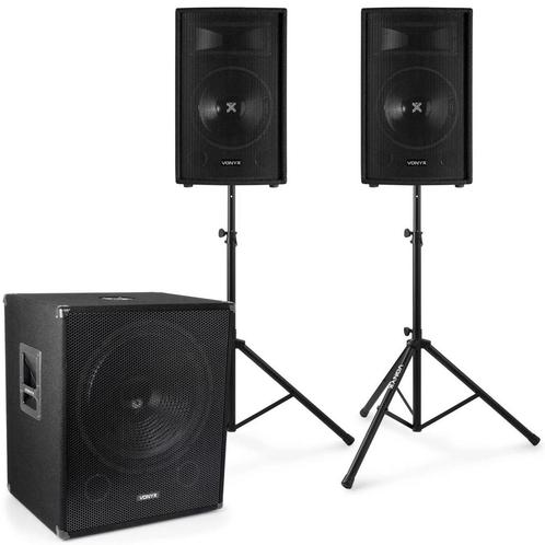 Vonyx 2.1 complete live set 1600 watt, Muziek en Instrumenten, Versterkers | Keyboard, Monitor en PA, Zo goed als nieuw, P.A.