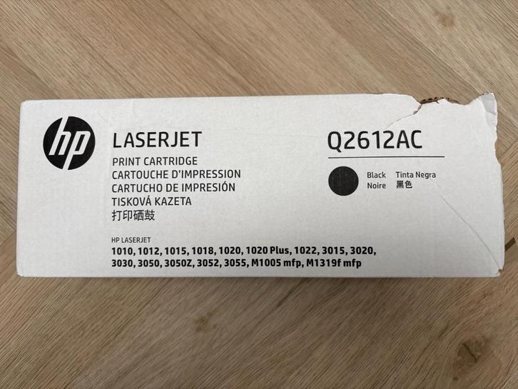 Nieuwe orig toner HP Q2612A (HP 12A) zwart in dichte vacuum, Computers en Software, Printerbenodigdheden, Nieuw, Toner, Ophalen of Verzenden