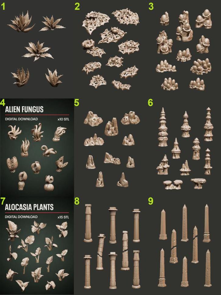 Warhammer terrain basing materiaal bits op ''custom'' order, Hobby en Vrije tijd, Wargaming, Nieuw, Warhammer 40000, Toebehoren