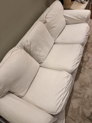 Ikea Ektorp 3-zits bank wit + EXTRA hoes - afbeelding 5
