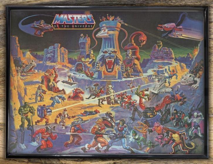 MASTERS OF THE UNIVERSE He-Man Mancave Poster in lijst, Verzamelen, Film en Tv, Nieuw, Poster, Verzenden