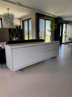 Dressoir 220x65x47 modern wit hoogglans lak - zeer goed, Ophalen, Overige materialen, Zo goed als nieuw, 200 cm of meer