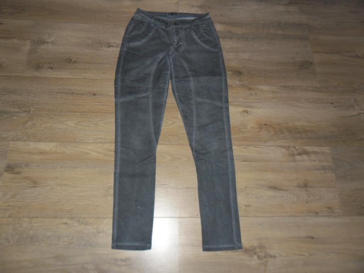 Transfer Blauw/Grijze Broek Met Stiknaden Maat 38, Kleding | Dames, Broeken en Pantalons, Zo goed als nieuw, Maat 38/40 (M), Blauw