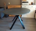 Zo goed als nieuwe IKEA Mariedamm tafel – Donkergrijs, Huis en Inrichting, Ophalen, Rond, Zo goed als nieuw, Metaal