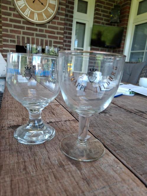 2 La Trappe Tilburg Bierglazen, Antiek en Kunst, Antiek | Glas en Kristal, Ophalen of Verzenden