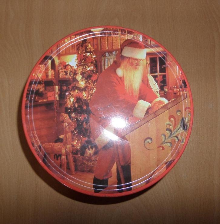 Kerst koekblik met Kerstman, Diversen, Kerst, Gebruikt, Verzenden
