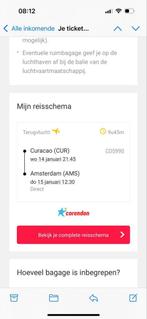 Vliegticket curacao, Tickets en Kaartjes, Kortingen en Cadeaubonnen, Eén persoon, Cadeaubon