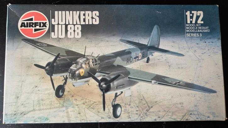 Airfix Junkers Ju 88 1:72, Hobby en Vrije tijd, Modelbouw | Vliegtuigen en Helikopters, Zo goed als nieuw, Vliegtuig, 1:72 tot 1:144