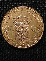 1925 tientje Wilhelmina 10 Gulden Gouden vergulding naslag, Verzenden, Goud, Koningin Wilhelmina, Losse munt