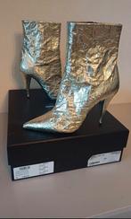 Saint Laurent Niki Boots - Goud 'Crumpled Effect' - Maat 39, Overige kleuren, Ophalen of Verzenden, Saint laurent, Zo goed als nieuw