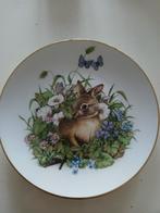 Porselein Bord met goudenrand, Ophalen of Verzenden