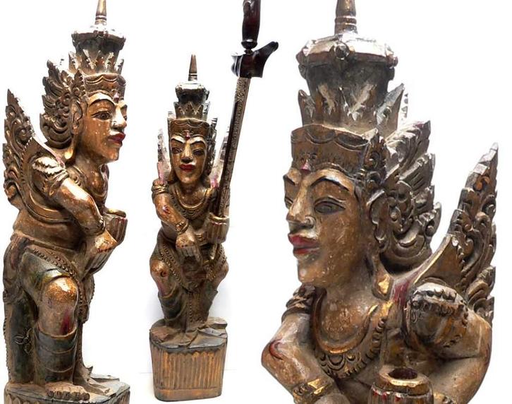 Keris drager PL34 Kris Hindoe beeld Hindu kunst Indonesie, Antiek en Kunst, Kunst | Niet-Westerse kunst, Ophalen of Verzenden