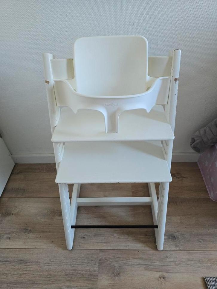 Stokke tripp trapp inclusief babyset, Kinderen en Baby's, Kinderstoelen, Zo goed als nieuw, Meegroeistoel, Ophalen