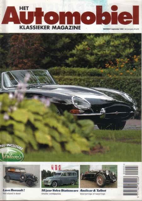 Automobiel 9 2003 : Jaguar E-type s1 - Volvo Estate - Talbot, Boeken, Auto's | Folders en Tijdschriften, Gelezen, Algemeen, Ophalen of Verzenden