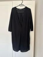 H&M overhemdjurk / tuniek met knoopsluiting en stretch, Maat 38/40 (M), H&M, Zwart, Ophalen of Verzenden