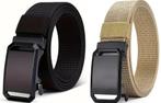 Nieuwe Zwarte of Khaki Riem "MASSIVE" m/snelsluiting, Kleding | Heren, Riemen en Ceinturen, Overige kleuren, Verzenden, Nieuw