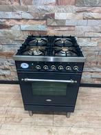 Luxe Boretti Fornuis 4 pits multifunctionele oven 60x60 cm, 60 cm of meer, 4 kookzones, Vrijstaand, 90 tot 95 cm