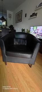 Fauteuil, Huis en Inrichting, Fauteuils, Ophalen, Gebruikt, Minder dan 75 cm, Leer