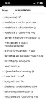 HEMA Autostoel - 10mnd-4jr - Zwart met stippen, 9 t/m 18 kg, Slaapstand, Ophalen, Overige merken