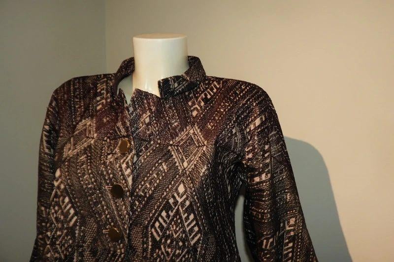 Dries van Noten blazer beeldschoon motief knopen B38, Kleding | Dames, Jasjes, Kostuums en Pakken, Maat 38/40 (M), Overige kleuren