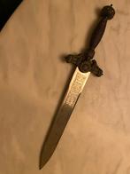 Rijk bewerkte dolk met leeuwen, kroon en wapenschild, Verzamelen, Militaria | Algemeen, Ok, Mes of Dolk, Ok, Overige gebieden