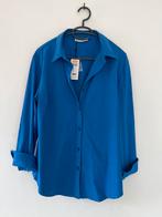 Blauwe blouse Nicolette Kluijver - XL travelstof, Kleding | Dames, Ophalen of Verzenden, Nieuw, Maat 46/48 (XL) of groter, Blauw