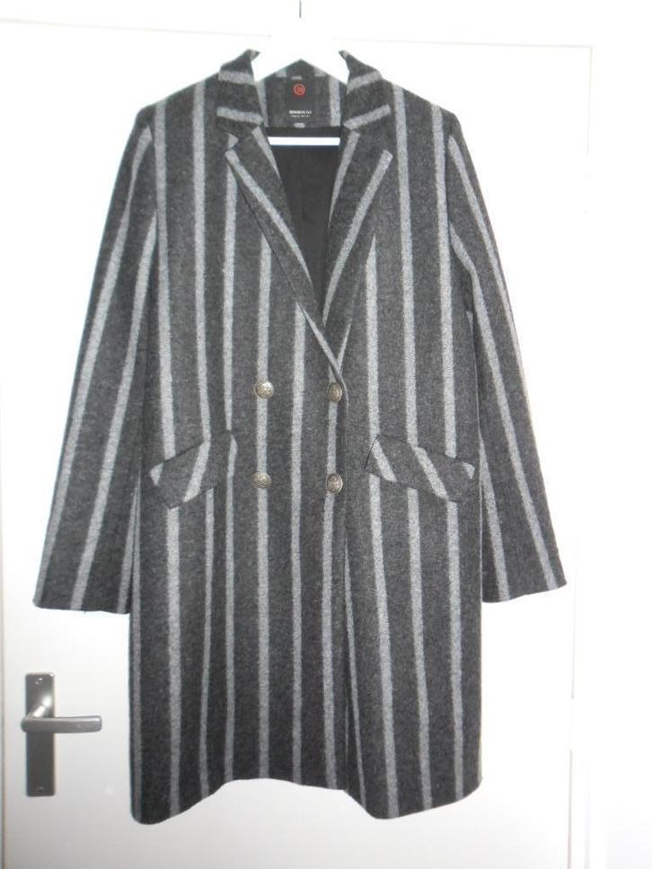 Penn&INK N.Y. Grijs Gestreepte Blazer Jas Maat 38, Kleding | Dames, Jasjes, Kostuums en Pakken, Zo goed als nieuw, Jasje, Maat 38/40 (M)