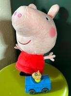 Peppa big pig blauwe auto samen met knuffel 34cm, Ophalen of Verzenden, Zo goed als nieuw