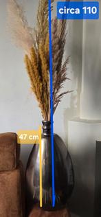 Glanzende vaas met droogboeket, Ophalen, Overige kleuren, Minder dan 50 cm, Glas