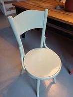 Brocante eetkamerstoel mintgroen, Huis en Inrichting, Stoelen, Gebruikt, Overige kleuren, Ophalen of Verzenden, Eén